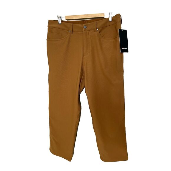 lululemon athletica Other - Lululemon Size 36 Brown ABC Crop Corduroy Relaxed 5 Pocket Pant Size Mens NWT
